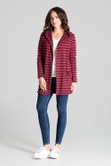 Sweter Kardigan Model L070 Bordo - Lenitif Lenitif Sweter Kardigan Model L070 Bordo - Lenitif Lenitif