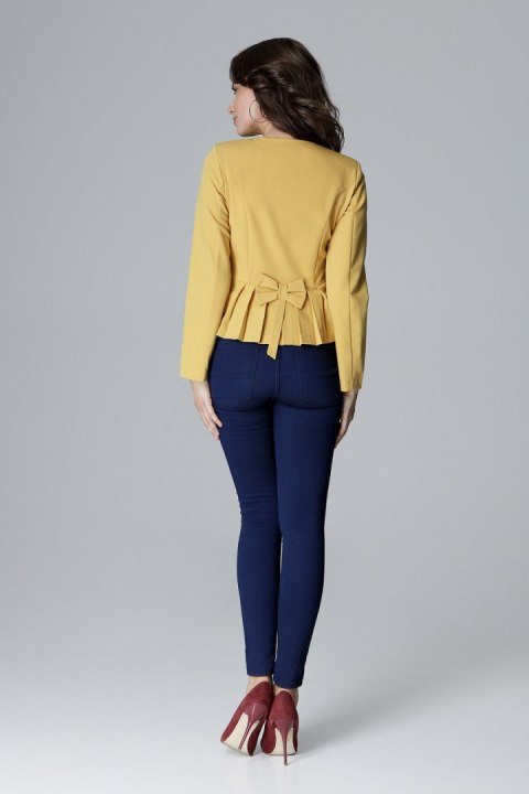 Żakiet Model L008 Yellow - Lenitif Lenitif Żakiet Model L008 Yellow - Lenitif Lenitif