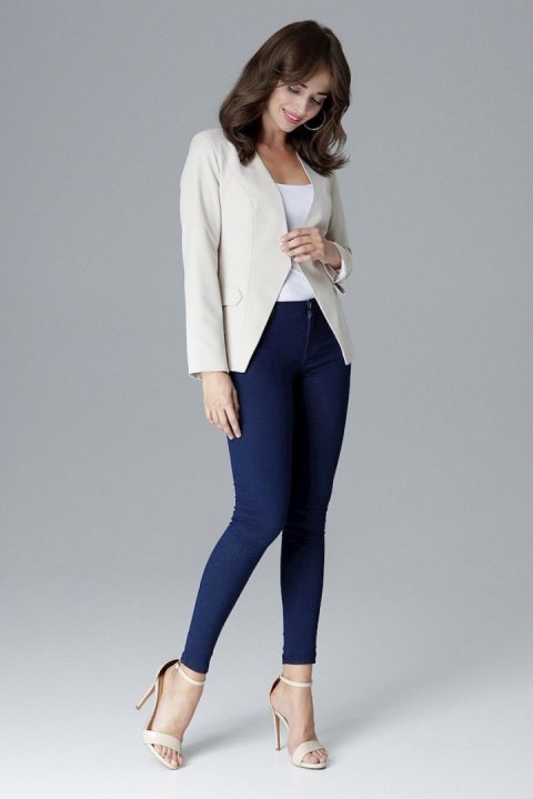 Żakiet Model L022 Beige - Lenitif Lenitif Żakiet Model L022 Beige - Lenitif Lenitif