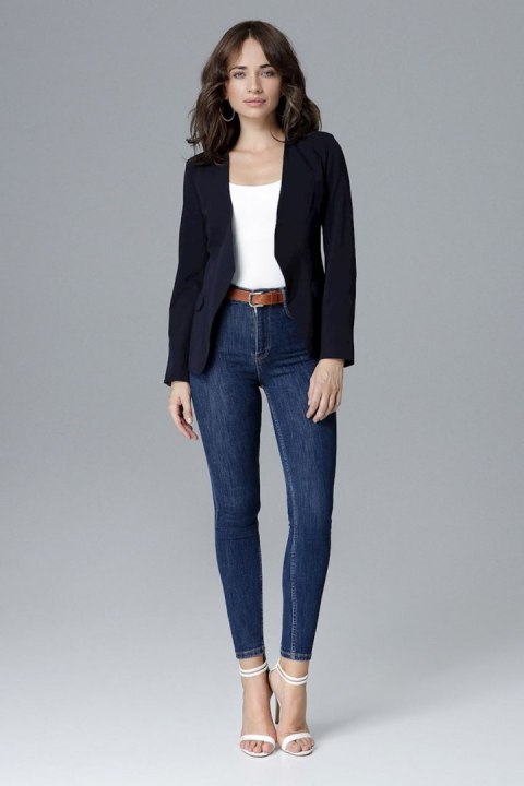 Żakiet Model L022 Navy - Lenitif Lenitif Żakiet Model L022 Navy - Lenitif Lenitif