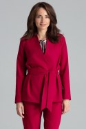 Żakiet Model L061 Bordo - Lenitif Lenitif Żakiet Model L061 Bordo - Lenitif Lenitif