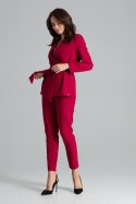 Żakiet Model L061 Bordo - Lenitif Lenitif Żakiet Model L061 Bordo - Lenitif Lenitif