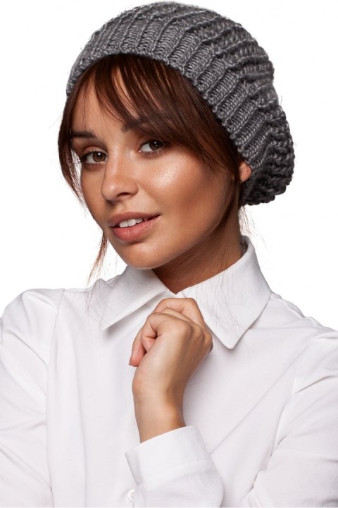Beret Model BK060 Grafit - BE Knit BE Knit Beret Model BK060 Grafit - BE Knit BE Knit