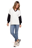 Bezrękawnik Model BK076 Ecru - BE Knit BE Knit