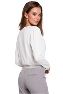 Bluzka Model K037 Ecru - Makover Makover Bluzka Model K037 Ecru - Makover Makover
