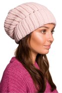 Czapka Damska Model BK058 Pink - BE Knit BE Knit Czapka Damska Model BK058 Pink - BE Knit BE Knit
