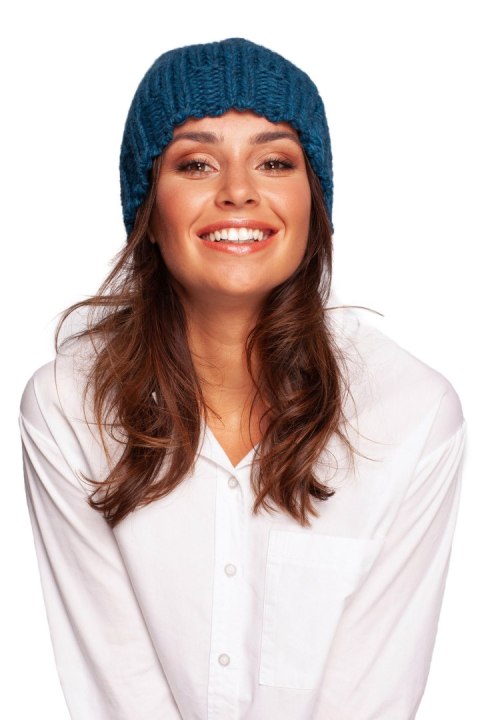 Czapka Model BK100 Morski - BE Knit BE Knit Czapka Model BK100 Morski - BE Knit BE Knit