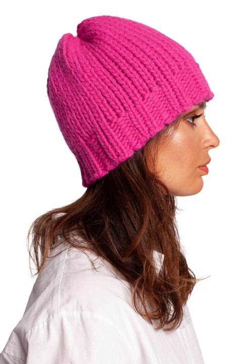 Czapka Model BK100 Pink - BE Knit BE Knit Czapka Model BK100 Pink - BE Knit BE Knit