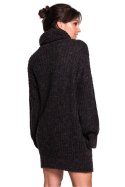 Golf Damski Model BK030 Antracyt - BE Knit BE Knit Golf Damski Model BK030 Antracyt - BE Knit BE Knit