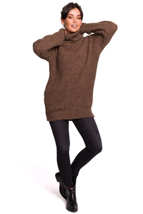 Golf Damski Model BK030 Carmel - BE Knit BE Knit Golf Damski Model BK030 Carmel - BE Knit BE Knit
