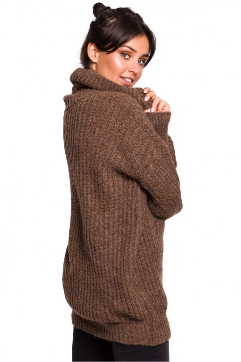 Golf Damski Model BK030 Carmel - BE Knit BE Knit Golf Damski Model BK030 Carmel - BE Knit BE Knit