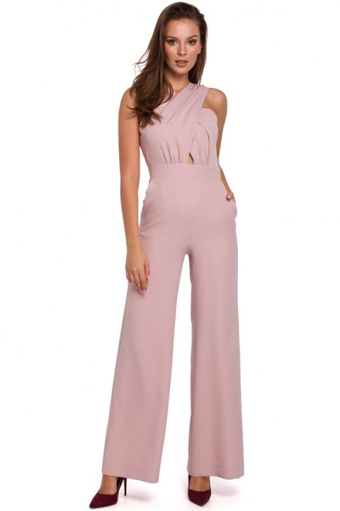 Kombinezon Damski Model K029 Dirty Pink - Makover Makover Kombinezon Damski Model K029 Dirty Pink - Makover Makover