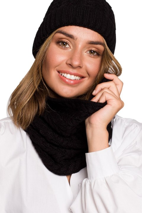 Komin Model BK082 Black - BE Knit BE Knit Komin Model BK082 Black - BE Knit BE Knit