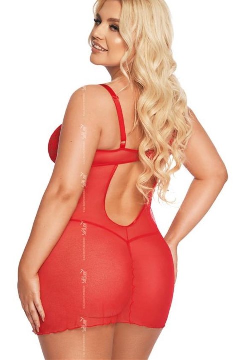 Komplet Model Aldona Red - SoftLine Collection SoftLine Collection Komplet Model Aldona Red - SoftLine Collection SoftLine Collection