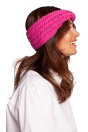 Opaska Model BK096 Pink - BE Knit BE Knit Opaska Model BK096 Pink - BE Knit BE Knit