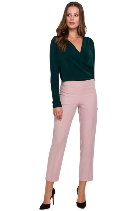 Spodnie Damskie Model K035 Dirty Pink - Makover Makover Spodnie Damskie Model K035 Dirty Pink - Makover Makover