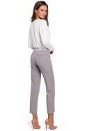 Spodnie Damskie Model K035 Grey - Makover Makover Spodnie Damskie Model K035 Grey - Makover Makover