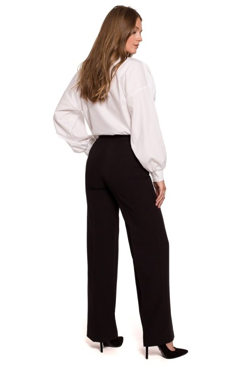 Spodnie Damskie Model K114 Black - Makover Makover Spodnie Damskie Model K114 Black - Makover Makover