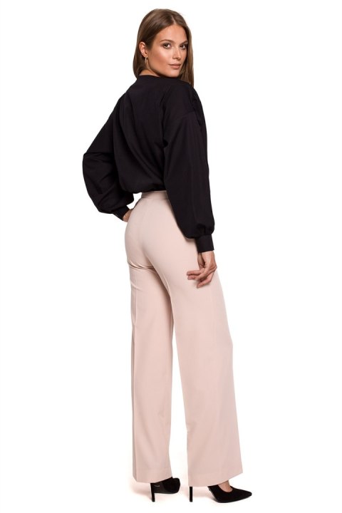 Spodnie Model K114 Beige - Makover Makover Spodnie Model K114 Beige - Makover Makover