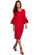 Sukienka Model K002 Red - Makover Makover Sukienka Model K002 Red - Makover Makover