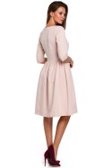 Sukienka Model K010 Beige - Makover Makover Sukienka Model K010 Beige - Makover Makover
