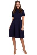 Sukienka Model K028 Atrament - Makover Makover Sukienka Model K028 Atrament - Makover Makover