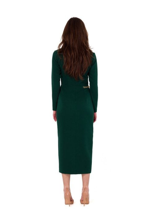 Sukienka Model K178 Bottle Green - Makover Makover Sukienka Model K178 Bottle Green - Makover Makover