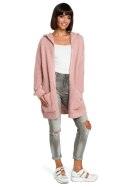 Sweter Damski Model BK002 Pink - BE Knit BE Knit Sweter Damski Model BK002 Pink - BE Knit BE Knit