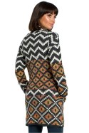 Sweter Damski Model BK007 Model 1 Multicolor - BE Knit BE Knit Sweter Damski Model BK007 Model 1 Multicolor - BE Knit BE Knit