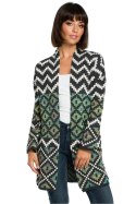Sweter Damski Model BK007 Model 2 Multicolor - BE Knit BE Knit Sweter Damski Model BK007 Model 2 Multicolor - BE Knit BE Knit