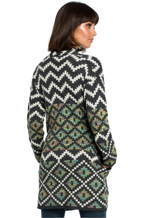 Sweter Damski Model BK007 Model 2 Multicolor - BE Knit BE Knit Sweter Damski Model BK007 Model 2 Multicolor - BE Knit BE Knit