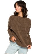 Sweter Damski Model BK009 Carmel - BE Knit BE Knit Sweter Damski Model BK009 Carmel - BE Knit BE Knit