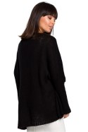 Sweter Damski Model BK018 Black - BE Knit BE Knit Sweter Damski Model BK018 Black - BE Knit BE Knit