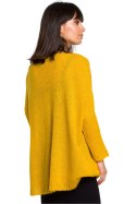 Sweter Damski Model BK018 Honey - BE Knit BE Knit Sweter Damski Model BK018 Honey - BE Knit BE Knit