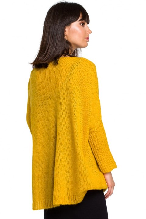 Sweter Damski Model BK018 Honey - BE Knit BE Knit Sweter Damski Model BK018 Honey - BE Knit BE Knit