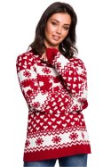 Sweter Damski Model BK039 Model 1 - BE Knit BE Knit Sweter Damski Model BK039 Model 1 - BE Knit BE Knit