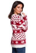 Sweter Damski Model BK039 Model 2 - BE Knit BE Knit Sweter Damski Model BK039 Model 2 - BE Knit BE Knit