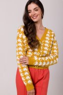 Sweter Damski Model BK104 Honey - BE Knit BE Knit Sweter Damski Model BK104 Honey - BE Knit BE Knit