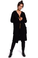 Sweter Kardigan Model BK033 Black - BE Knit BE Knit Sweter Kardigan Model BK033 Black - BE Knit BE Knit