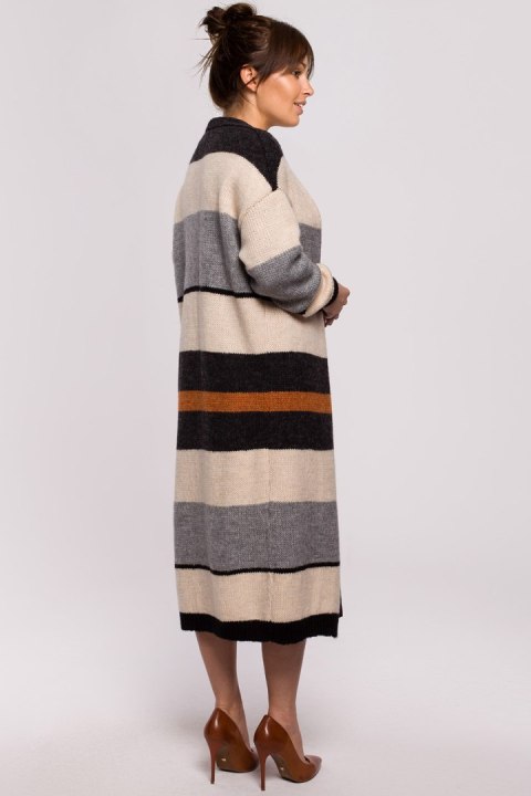 Sweter Kardigan Model BK055 Model 3 - BE Knit BE Knit Sweter Kardigan Model BK055 Model 3 - BE Knit BE Knit