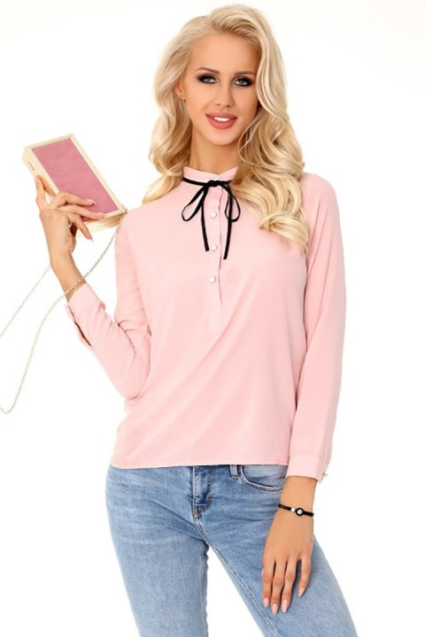 Bluzka Model Semele Peach Brzoskwinia - Merribel Merribel Bluzka Model Semele Peach Brzoskwinia - Merribel Merribel