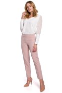 Spodnie Damskie Model K055 Dirty Pink - Makover Makover Spodnie Damskie Model K055 Dirty Pink - Makover Makover