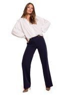 Spodnie Damskie Model K114 Navy - Makover Makover Spodnie Damskie Model K114 Navy - Makover Makover