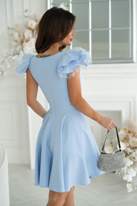 Sukienka Model 309-08 Baby Blue - Bicotone Bicotone Sukienka Model 309-08 Baby Blue - Bicotone Bicotone