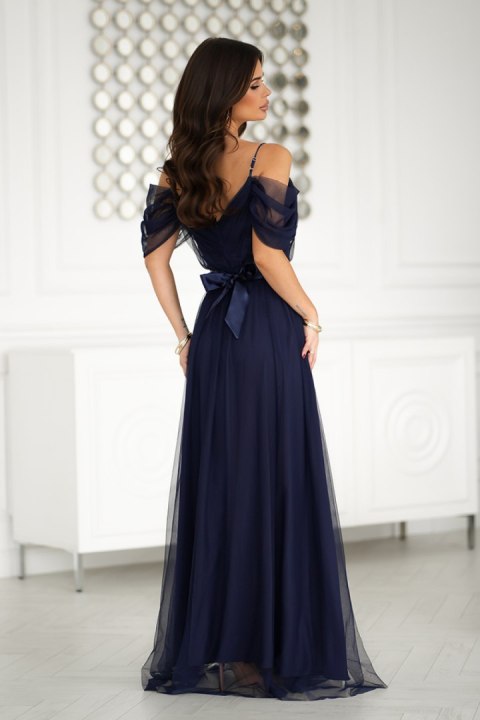 Sukienka Model 310-01 Navy - Bicotone Bicotone Sukienka Model 310-01 Navy - Bicotone Bicotone