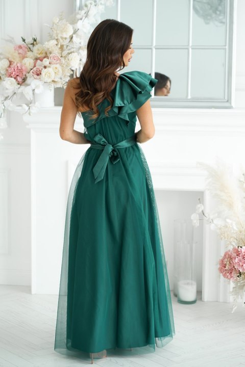 Sukienka Model 315-13 Bottle Green - Bicotone Bicotone Sukienka Model 315-13 Bottle Green - Bicotone Bicotone