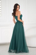 Sukienka Model 323-13 Bottle Green - Bicotone Bicotone Sukienka Model 323-13 Bottle Green - Bicotone Bicotone