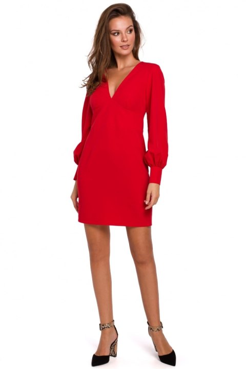Sukienka Model K027 Red - Makover Makover Sukienka Model K027 Red - Makover Makover