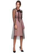 Sukienka Model K039 Powder Pink - Makover Makover Sukienka Model K039 Powder Pink - Makover Makover