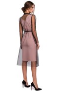 Sukienka Model K039 Powder Pink - Makover Makover Sukienka Model K039 Powder Pink - Makover Makover